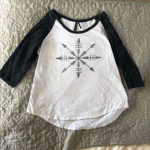 Full tilt raglan baseball T-shirt